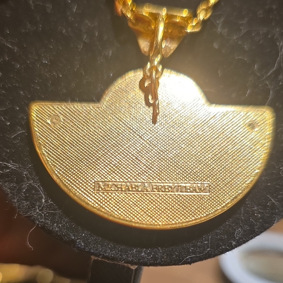 Gold-Tone Floral & Butterfly Enamel Pendant Necklace - Women's Jewelry - Picture 3 of 7